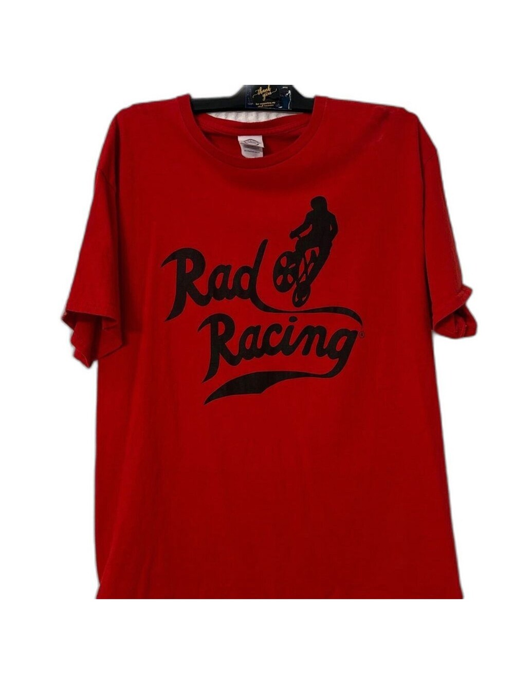 Delta Red Graphic Tee With Black Rad Racing Design Size L